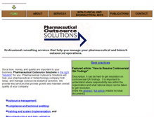 Tablet Screenshot of pharmoutsource.com